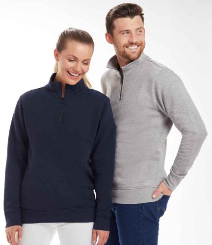Mantis Unisex 1/4 Zip Sweatshirt - NAV - L